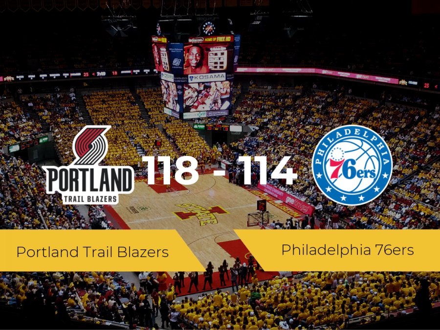 Triunfo de Portland Trail Blazers ante Philadelphia 76ers por 118-114