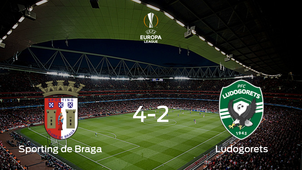 El Sporting de Braga gana en casa al Razgrad Ludogorets por 4-2