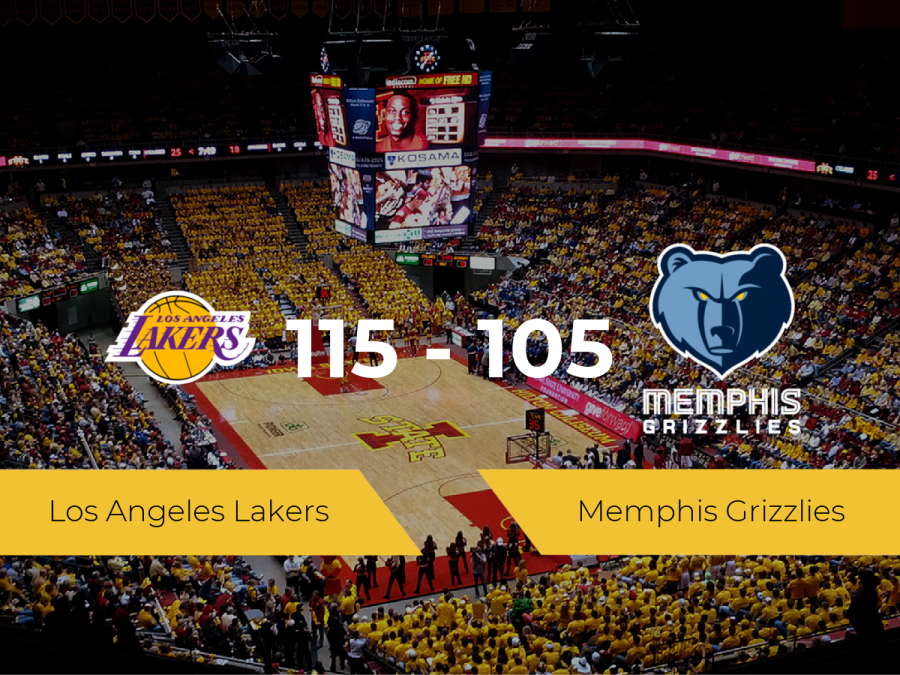 Los Angeles Lakers se hace con la victoria contra Memphis Grizzlies por 115-105