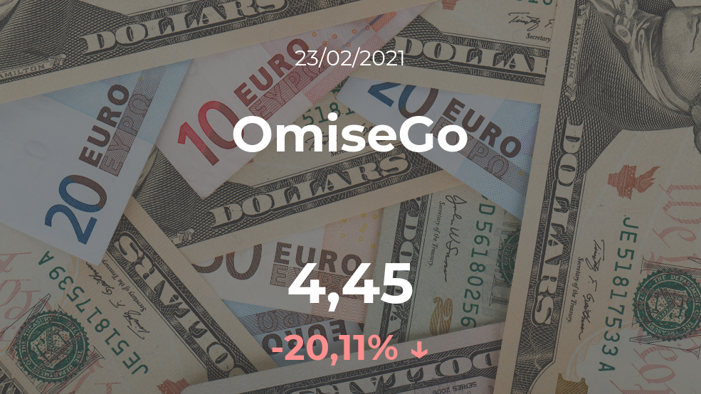 Cotización del OmiseGo del 23 de febrero Cotización del OmiseGo del 23 de febrero