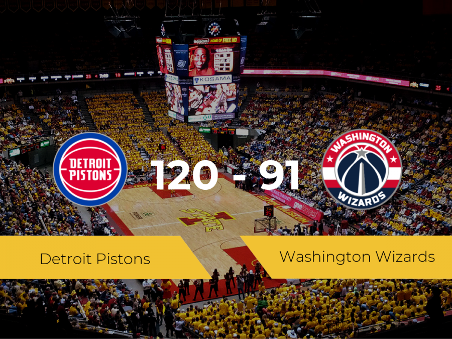 Detroit Pistons se lleva la victoria frente a Washington Wizards por 120-91