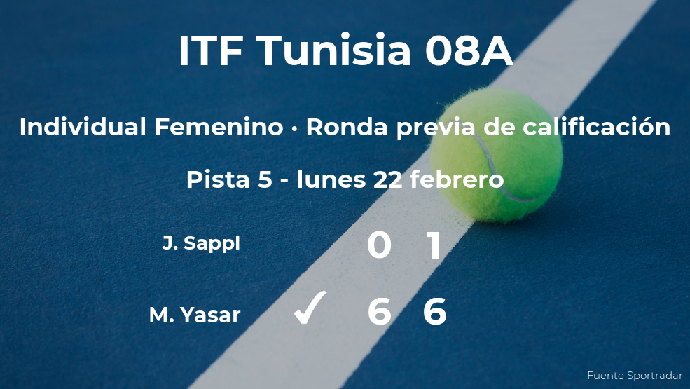 Melis Yasar pasa de ronda del torneo de Monastir Melis Yasar pasa de ronda del torneo de Monastir