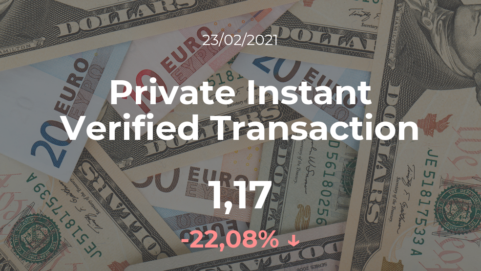 Cotización del Private Instant Verified Transaction del 23 de febrero Cotización del Private Instant Verified Transaction del 23 de febrero