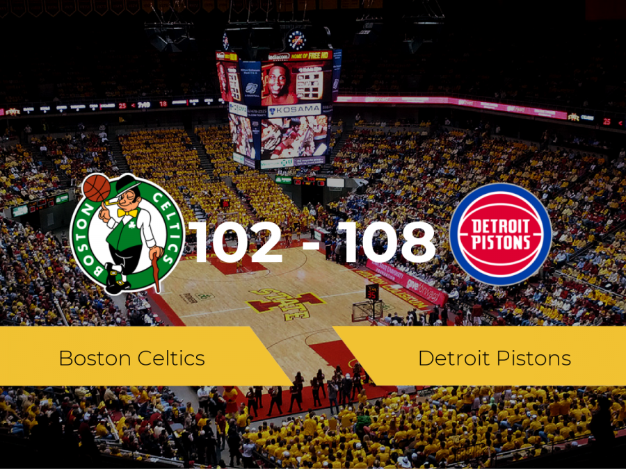 Detroit Pistons logra la victoria frente a Boston Celtics por 102-108