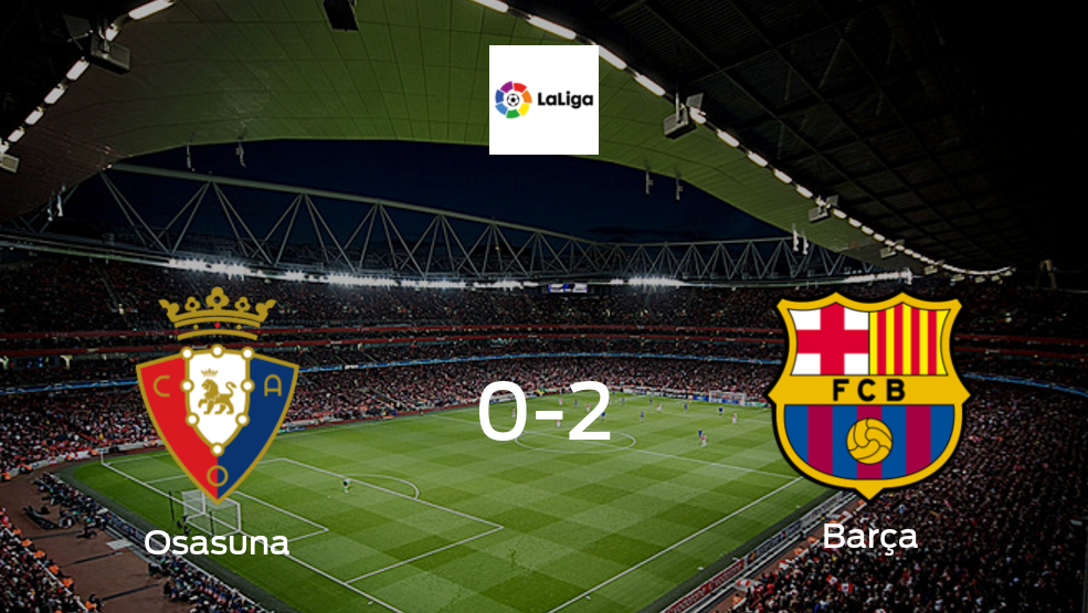 Así es cómo fue el encuentro de Osasuna con Barcelona (2-0)
