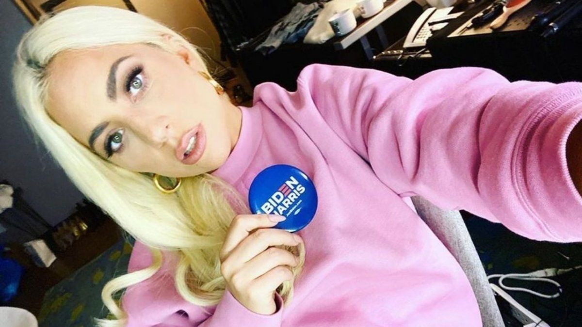 Lady Gaga celebra triunfo de Biden Lady Gaga celebra triunfo de Biden