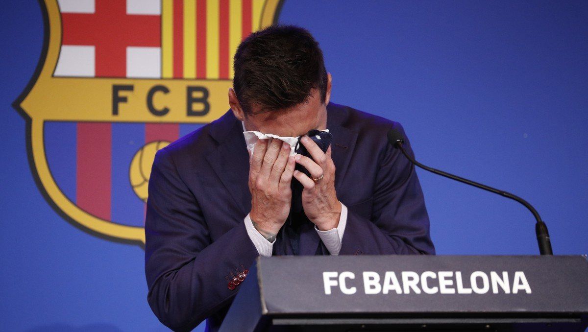 El argentino no pudo contener las lágrimas y afirmó que desea volver al FC Barcelona El argentino no pudo contener las lágrimas y afirmó que desea volver al FC Barcelona