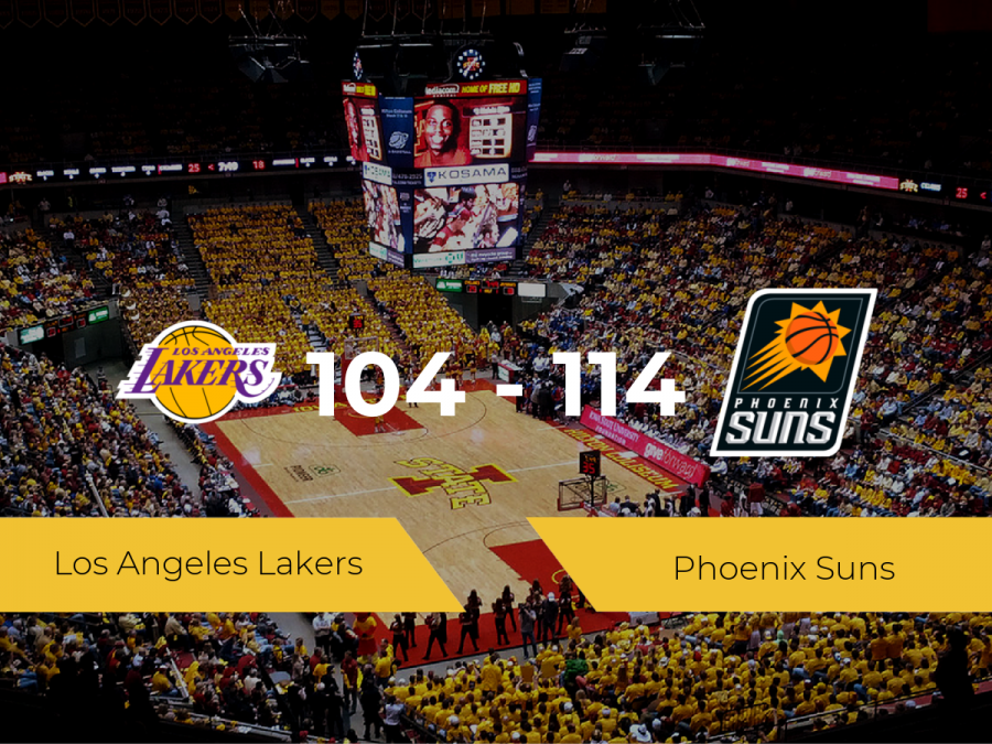 Phoenix Suns se queda con la victoria frente a Los Angeles Lakers por 104-114
