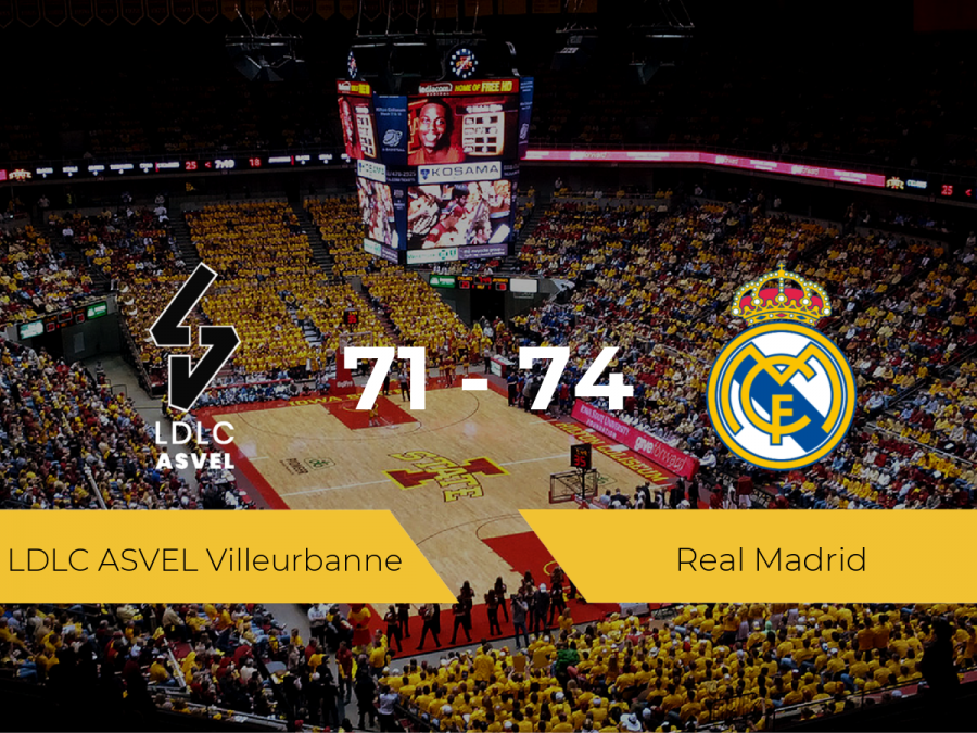 El Real Madrid se hace con la victoria contra el LDLC ASVEL Villeurbanne por 71-74