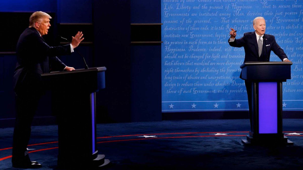Debate Presidencial entre Joe Biden y Donald Trump / Foto Reuters