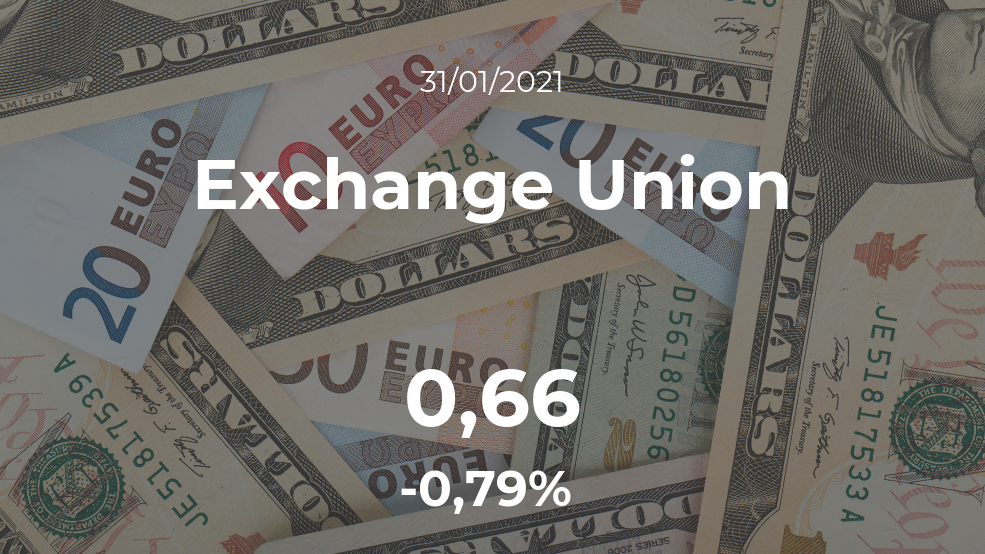 Cotización del Exchange Union del 31 de enero