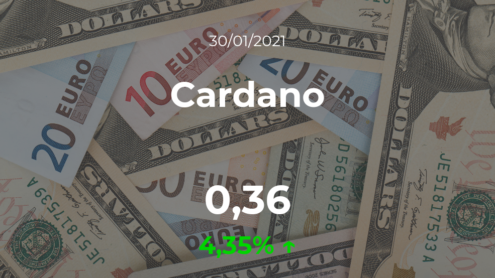 Cotización del Cardano del 30 de enero Cotización del Cardano del 30 de enero
