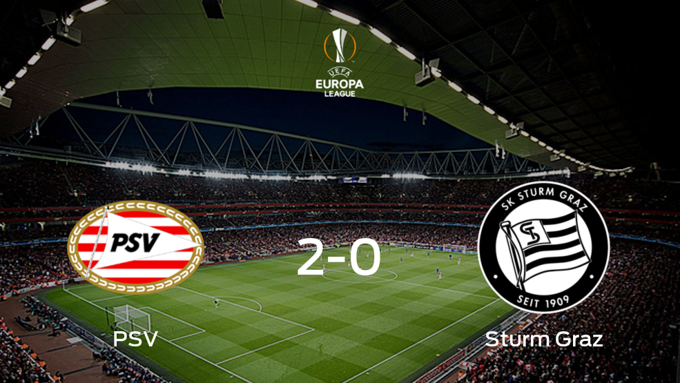 El PSV vence 2-0 en casa al SK Sturm Graz