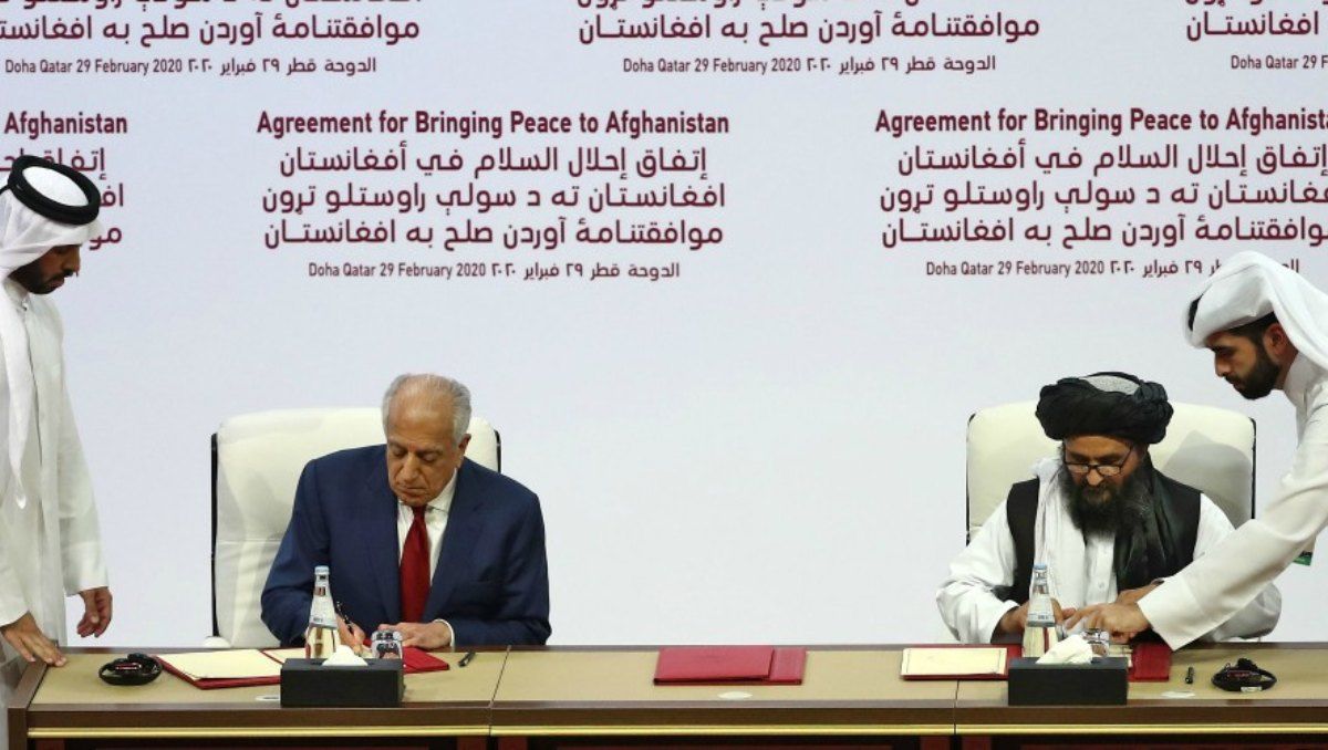 El acuerdo de Doha selló el fin de las hostilidades entre Estados Unios y El Talibán