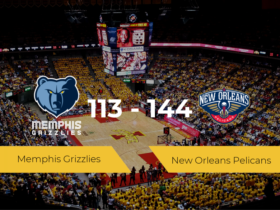 New Orleans Pelicans se impone por 113-144 frente a Memphis Grizzlies