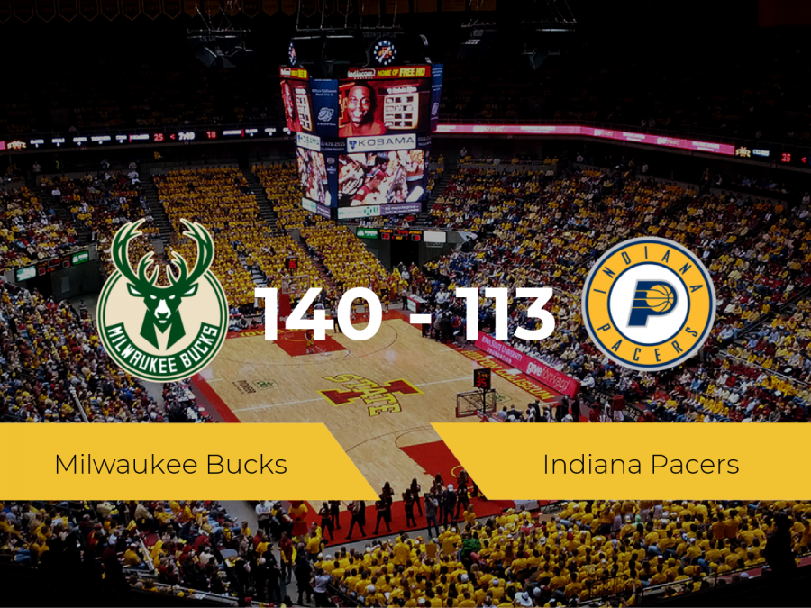 Milwaukee Bucks se hace con la victoria contra Indiana Pacers por 140-113