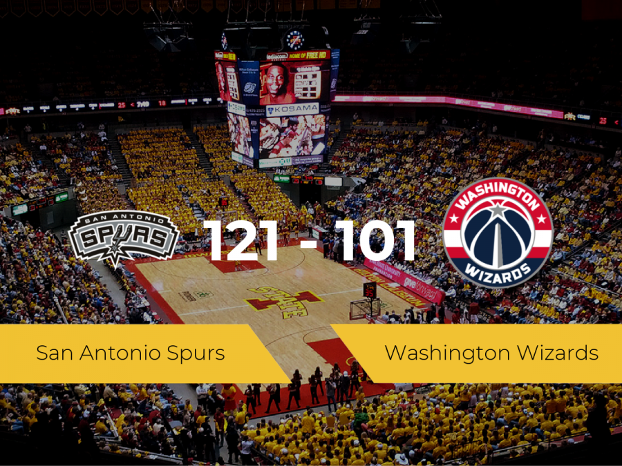 San Antonio Spurs consigue ganar a Washington Wizards (121-101)