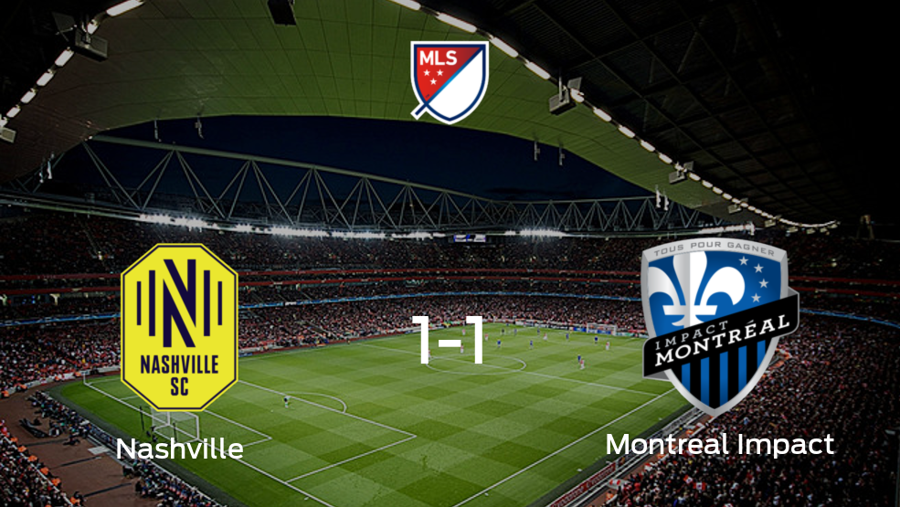 Resumen, Resultado, Goles y Tarjetas de Nashville SC vs. Montreal Impact de la Major League Soccer (1-1)