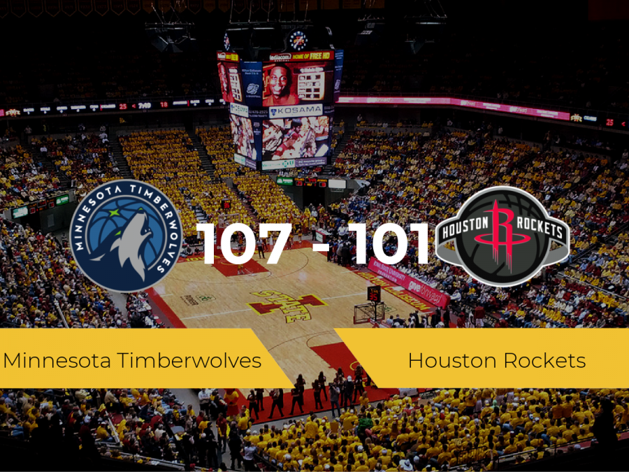 Minnesota Timberwolves se queda con la victoria frente a Houston Rockets por 107-101