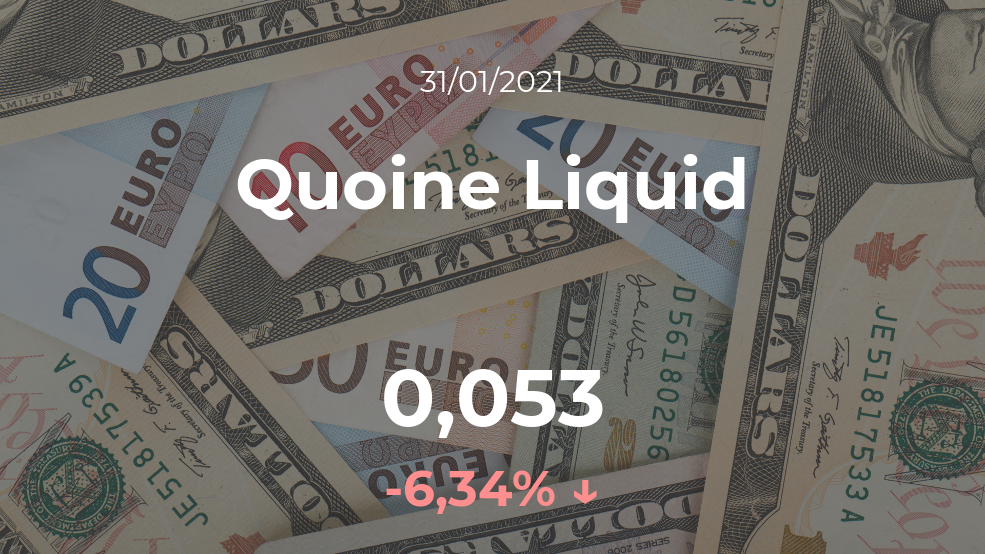 Cotización del Quoine Liquid del 31 de enero