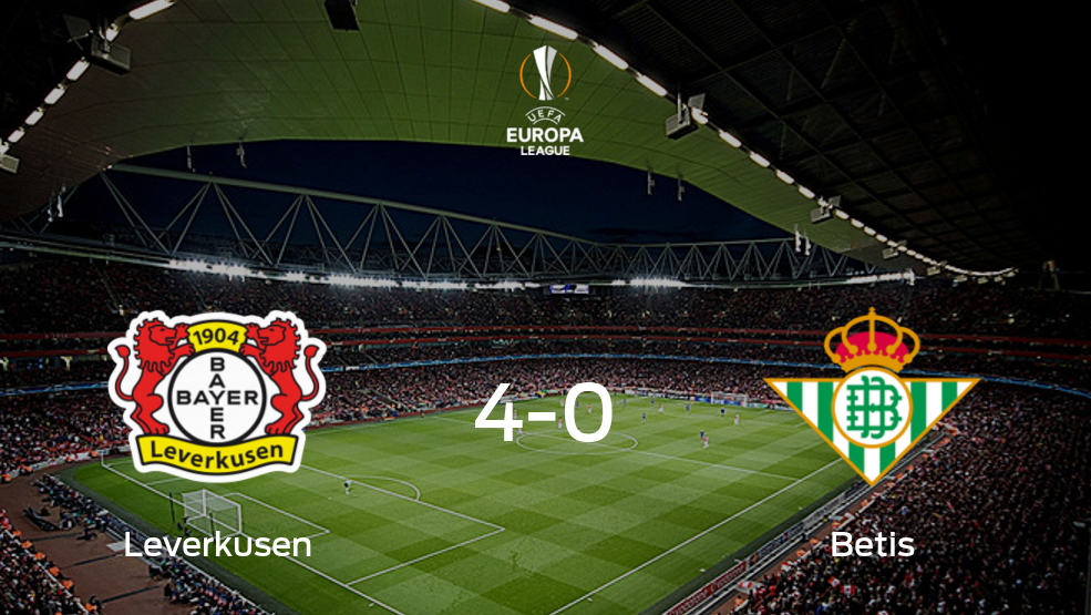 El Bayer Leverkusen se queda con los tres puntos frente al Real Betis (4-0)