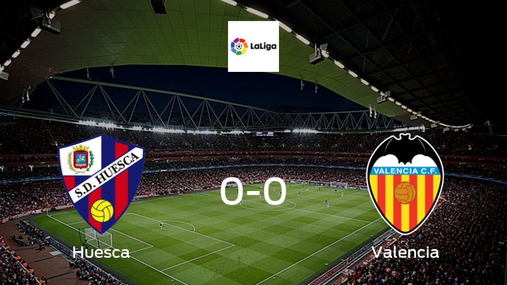 Así es cómo fue el encuentro de Huesca con Valencia (0-0)