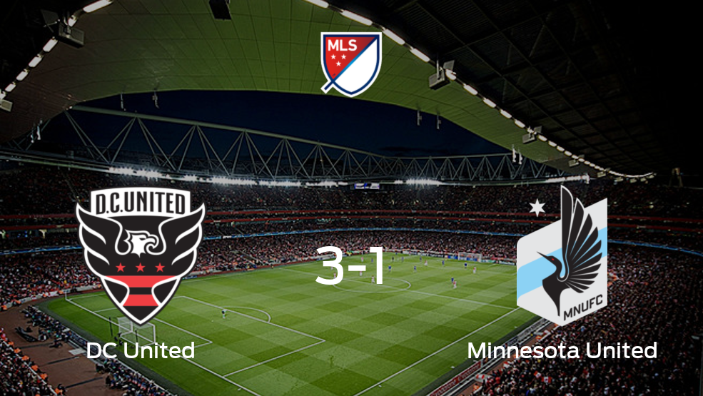 Resumen, Resultado, Goles y Tarjetas de DC United vs. Minnesota United de la Major League Soccer (3-1)
