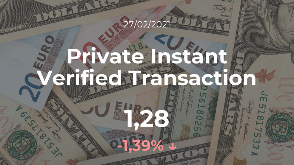 Cotización del Private Instant Verified Transaction del 27 de febrero