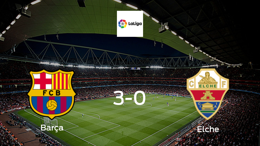 Goleada de Barcelona por 3-0 frente a Elche