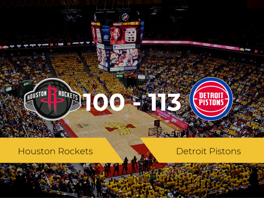 Detroit Pistons logra derrotar a Houston Rockets (100-113)