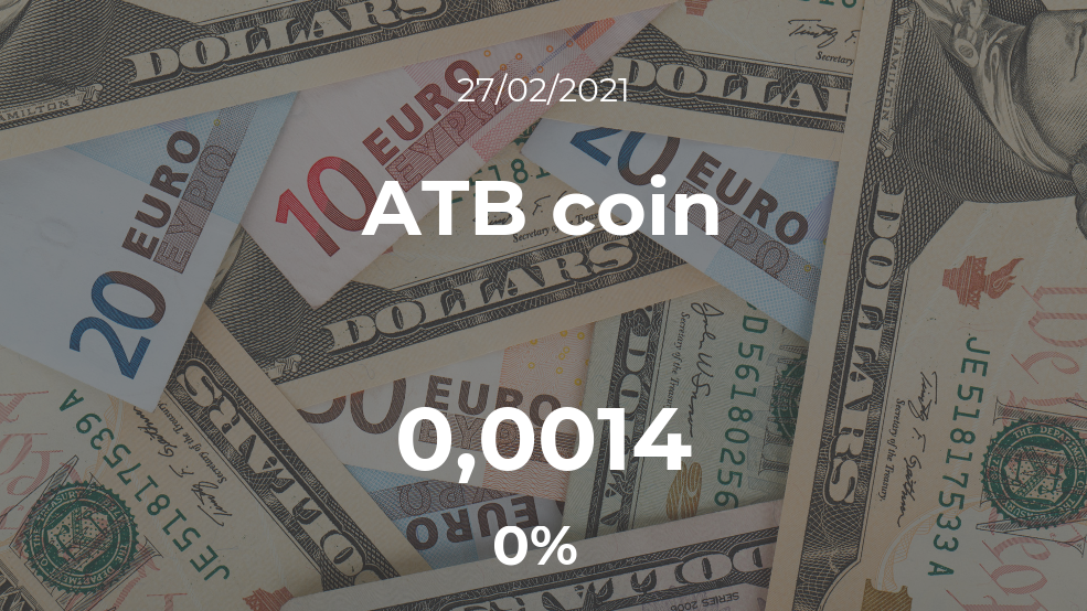 Cotización del ATB coin del 27 de febrero