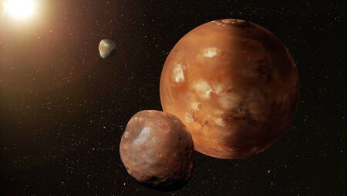Phobos es la luna que se encuentra orbitando Marte. 