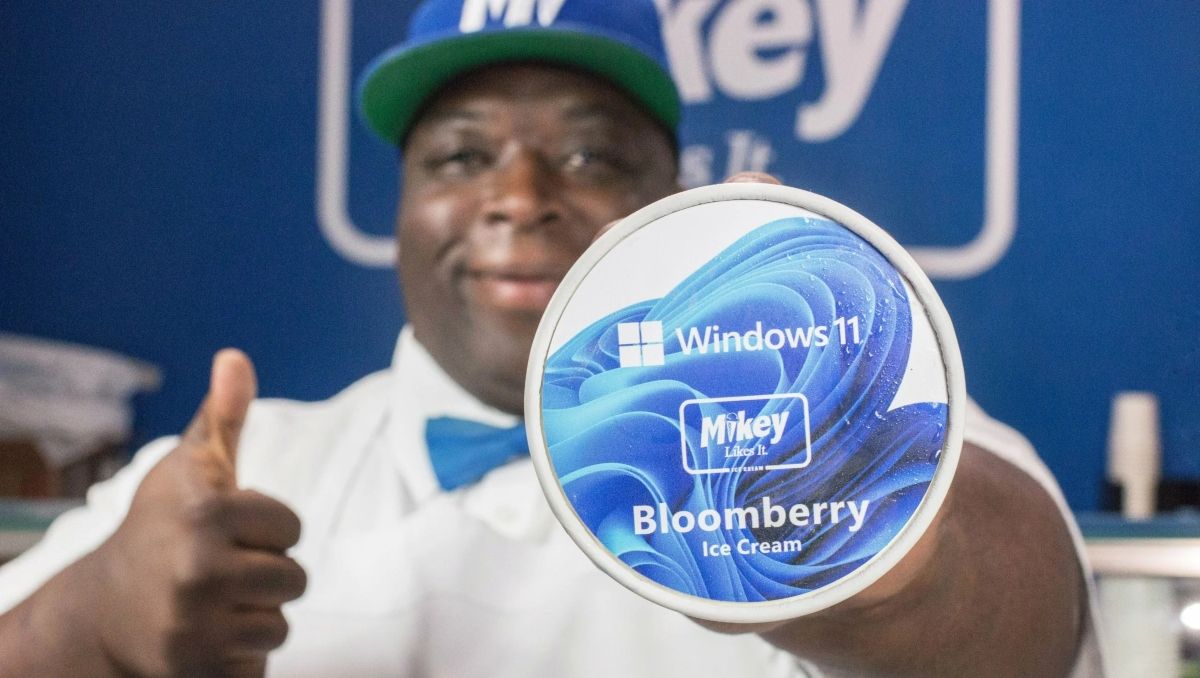 Los helados de Bloomberry sirven para promocionar la salida de Windows 11