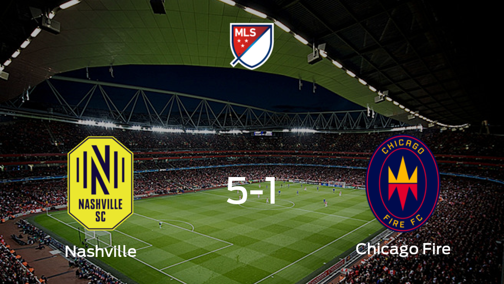 Resumen, Resultados, Goles y Tarjetas de Nashville SC 5-1 Chicago Fire en la Major League Soccer