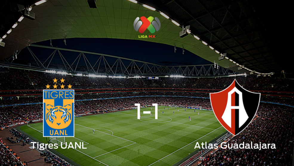 Todos los detalles del encuentro de Tigres UANL con Atlas Guadalajara de la jornada 7 (1-1) Todos los detalles del encuentro de Tigres UANL con Atlas Guadalajara de la jornada 7 (1-1)