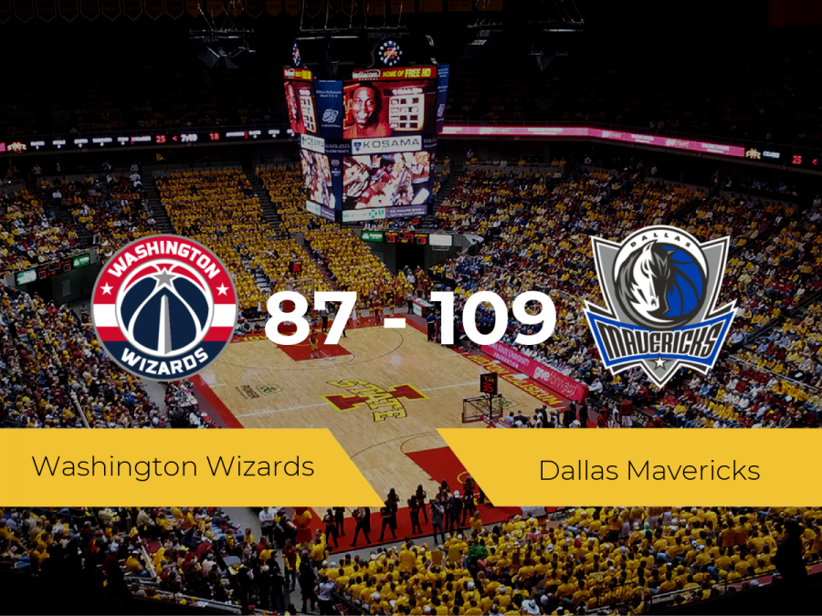 Dallas Mavericks se impone por 87-109 frente a Washington Wizards