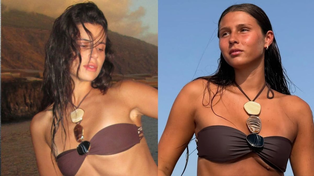 Nathy Peluso luciendo la microbikini joya que también usó Delfina García Moritán.