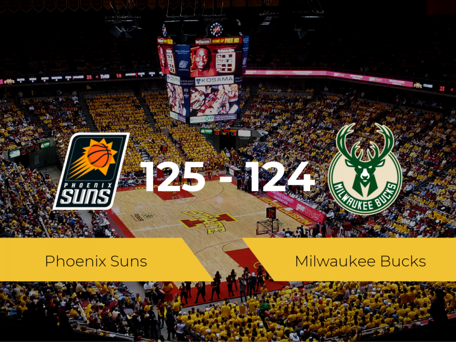 Phoenix Suns se impone a Milwaukee Bucks por 125-124