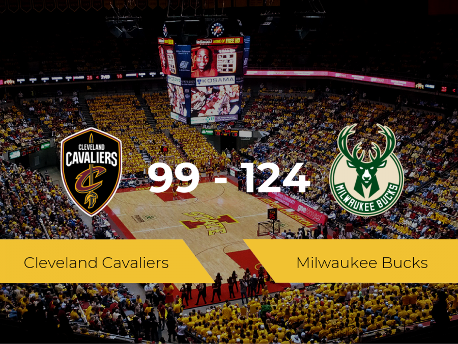 Milwaukee Bucks logra derrotar a Cleveland Cavaliers (99-124)