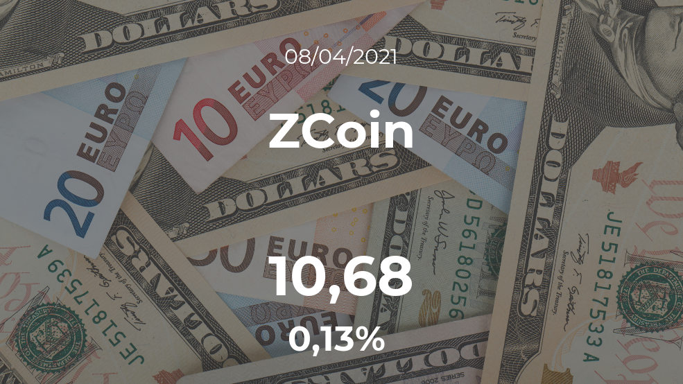 Cotización del ZCoin del 8 de abril Cotización del ZCoin del 8 de abril