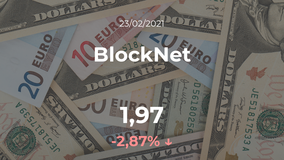 Cotización del BlockNet del 23 de febrero Cotización del BlockNet del 23 de febrero