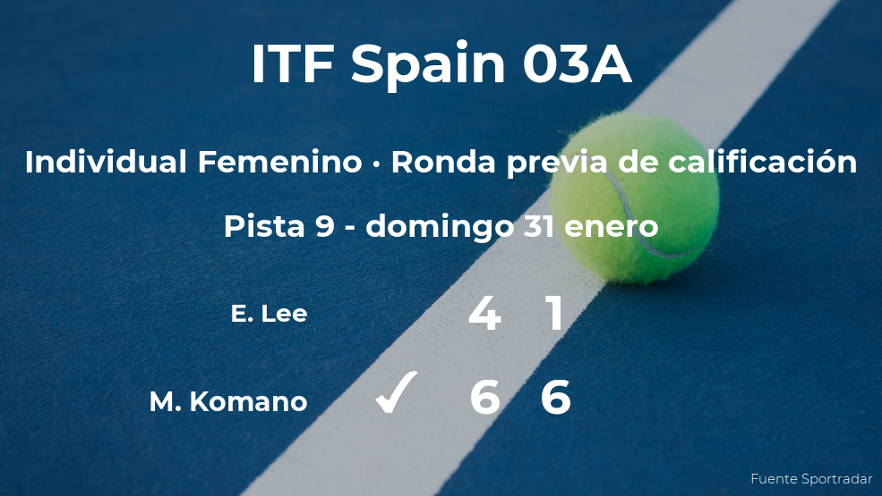 Margaux Komano vence en la ronda previa de calificación del torneo de Manacor