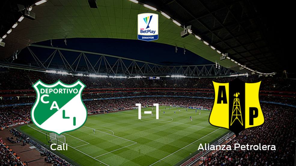 Reparto de puntos en el Estadio Deportivo Cali: Deportivo Cali 1-1 Alianza Petrolera Reparto de puntos en el Estadio Deportivo Cali: Deportivo Cali 1-1 Alianza Petrolera