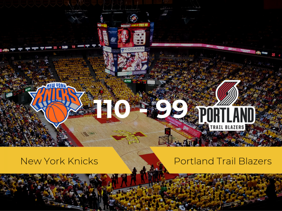 New York Knicks se impone por 110-99 frente a Portland Trail Blazers