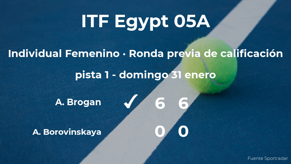Anna Brogan consigue la plaza para la siguiente fase tras vencer en la ronda previa de calificación