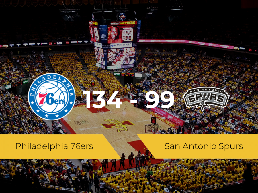 Philadelphia 76ers vence a San Antonio Spurs (134-99)