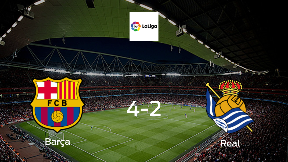 Barcelona vs Real Sociedad: Resumen, Resultados, Goles, Tarjetas de la jornada 1 Barcelona vs Real Sociedad: Resumen, Resultados, Goles, Tarjetas de la jornada 1