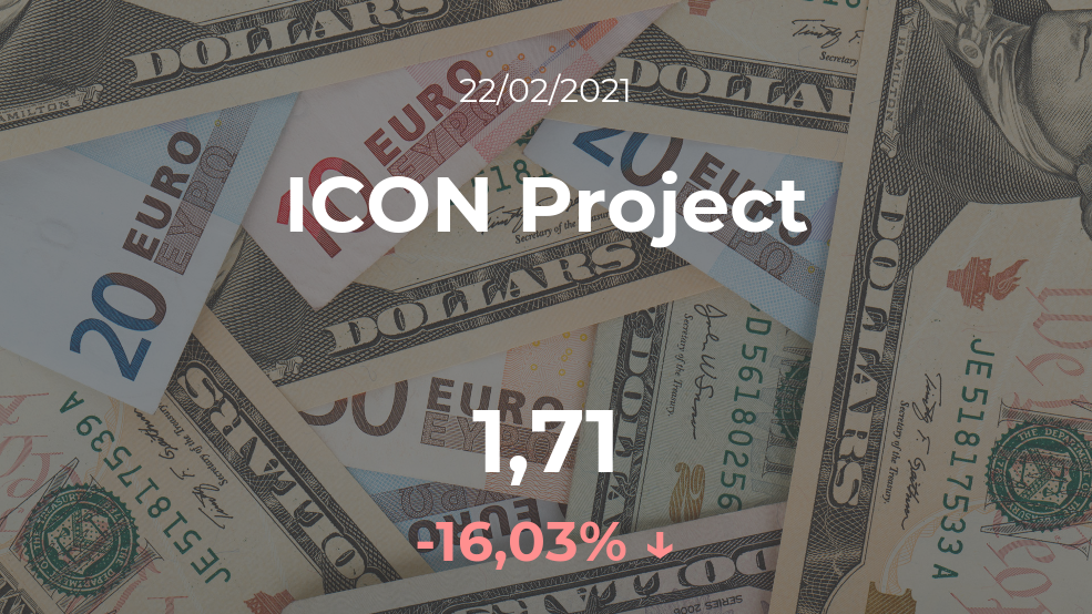 Cotización del ICON Project del 22 de febrero Cotización del ICON Project del 22 de febrero