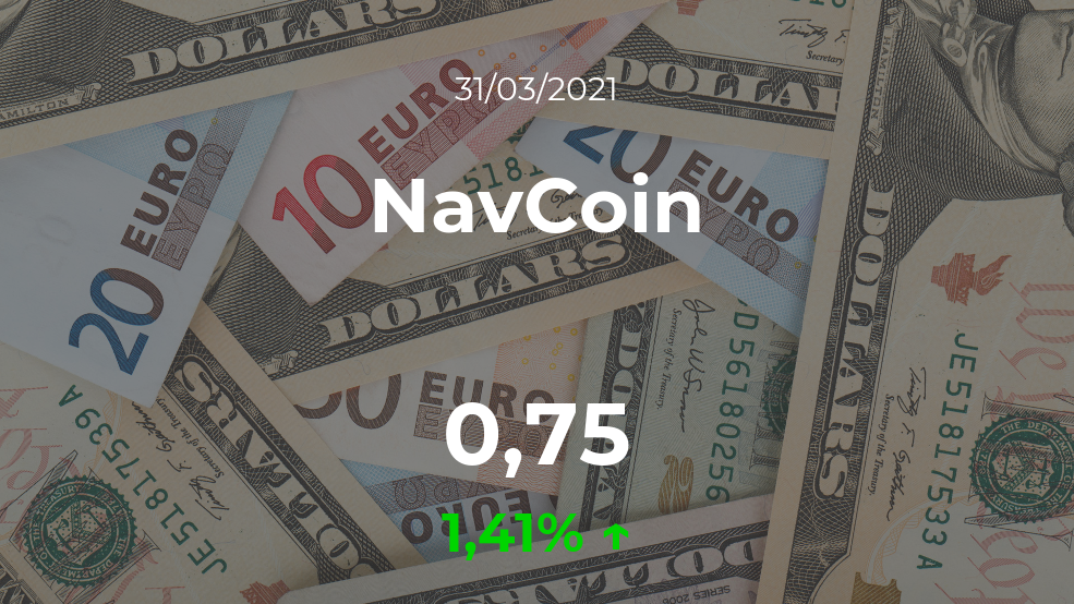 Cotización del NavCoin del 31 de marzo