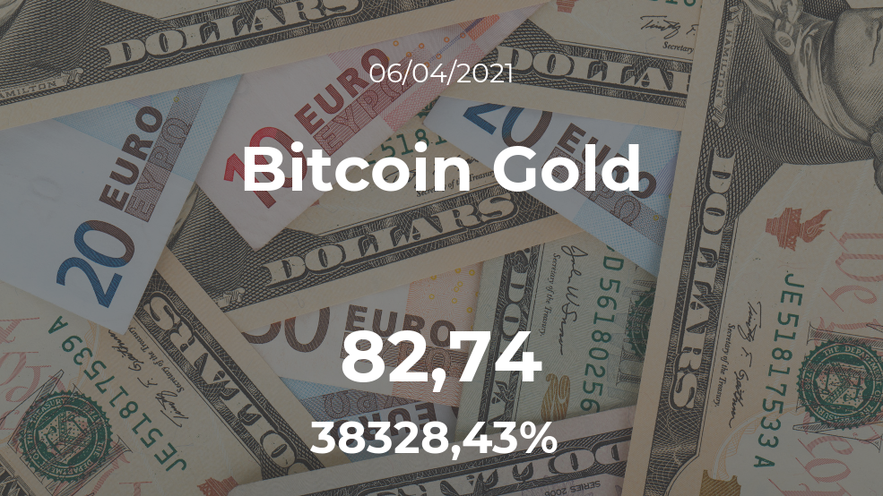 Cotización del Bitcoin Gold del 6 de abril Cotización del Bitcoin Gold del 6 de abril